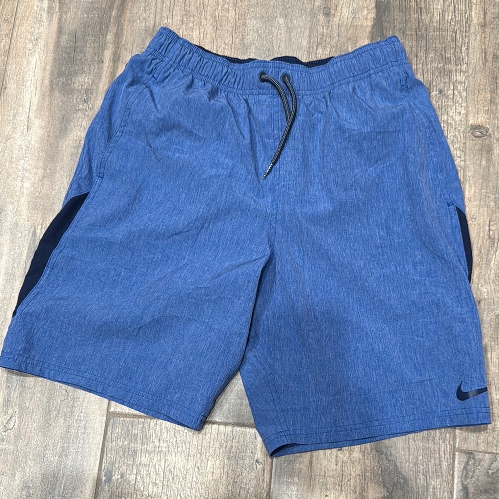 Nike Blue Athletic Shorts with Quick-Dry Fabric